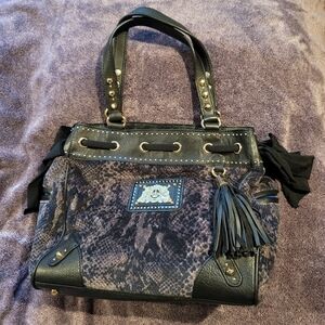 Vintage Juicy Couture Daydreamer Wild Things Snake velour bag